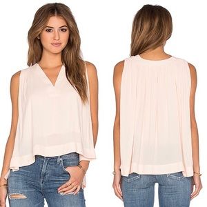 Free people Darcy boho solid blush tank